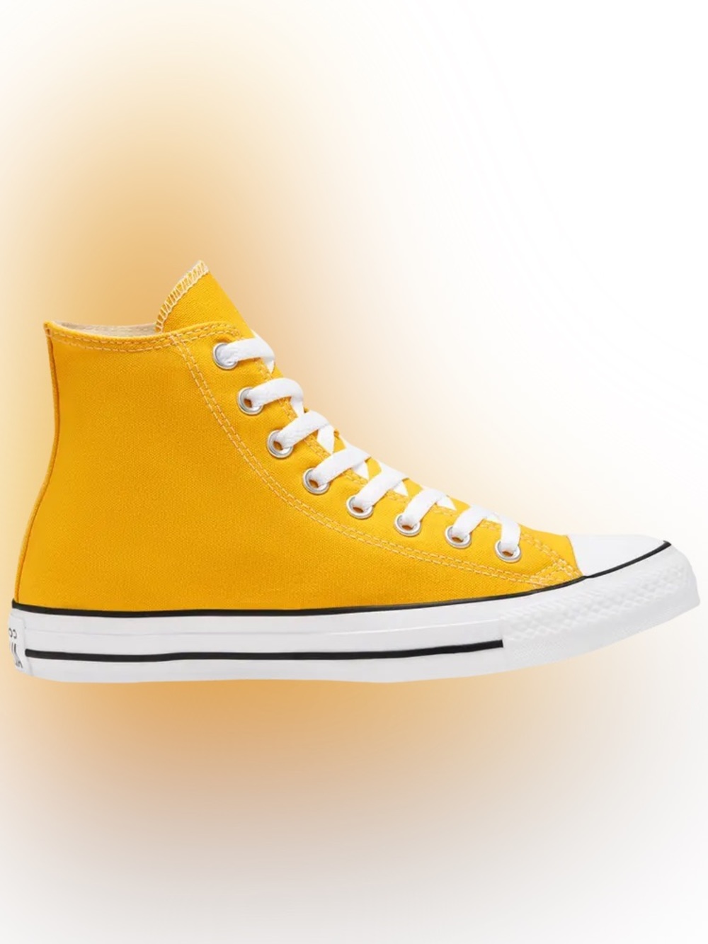 Converse Chuck Taylor All Star High sneakers vibrant yellow canvas unisex M5 W7